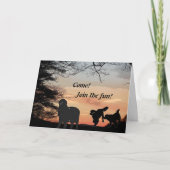 Newfoundland Dog Fun Uitnodiging (Voorkant)