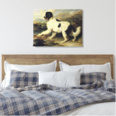 Newfoundland Dog genaamd Lion, 1824 (olie op doek) Canvas Afdruk (Insitu (Slaapkamer))