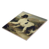 Newfoundland Dog genaamd Lion, 1824 (olie op doek) Tegeltje (Zijkant)