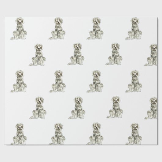 Newfoundland Dog Gift Wrapping Paper Cadeaupapier (Vlak)