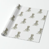 Newfoundland Dog Gift Wrapping Paper Cadeaupapier (Uitgerold)