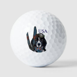 NEWFOUNDLAND DOG  GOLFBALLEN