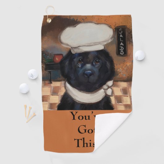 Newfoundland Dog Golfhanddoek (Insitu)