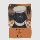 Newfoundland Dog Golfhanddoek (Voorkant)