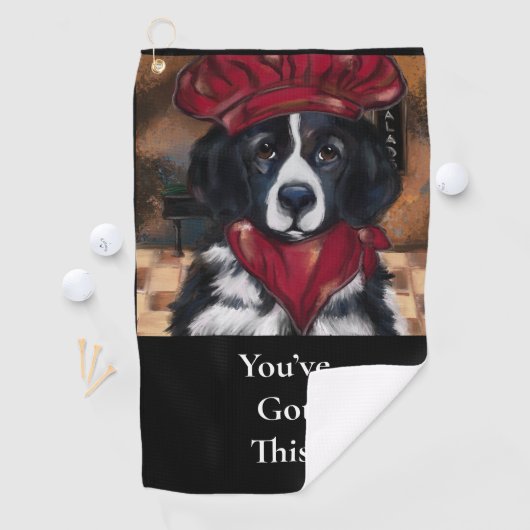 Newfoundland Dog Golfhanddoek (Insitu)