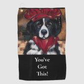 Newfoundland Dog Golfhanddoek (Voorkant)