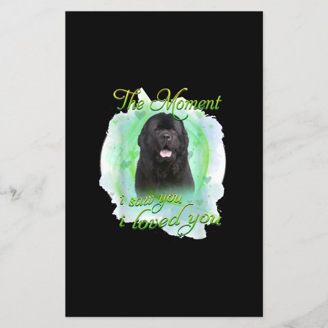 Newfoundland Dog | Het moment dat ik je zag dat ik (Voorkant)