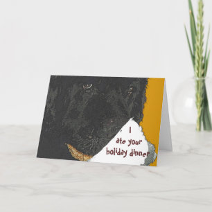 Newfoundland Dog Holiday Card Feestdagen Kaart