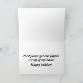 Newfoundland Dog Holiday Kaart (Binnen)