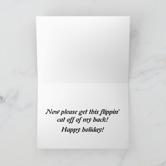 Newfoundland Dog Holiday Kaart (Binnen)