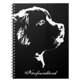 Newfoundland Dog-Hondenliefhebber voor laptop — ca Notitieboek (Voorkant)