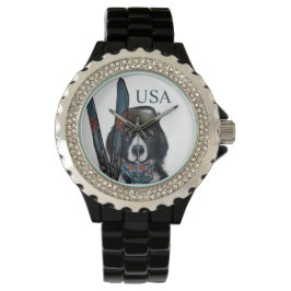 NEWFOUNDLAND DOG  HORLOGE