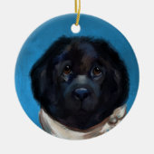 Newfoundland Dog Keramisch Ornament (Voorkant)