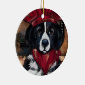 Newfoundland Dog Keramisch Ornament (Rechts)