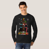 Newfoundland Dog-kerstboom T-shirt (Voorkant volledig)