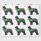 Newfoundland Dog-kerstinpakpapier Cadeaupapier (Vlak)