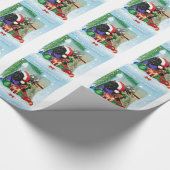 Newfoundland Dog-kerstinpakpapier Cadeaupapier (Hoek)