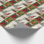 Newfoundland Dog Kerstmis Cadeaupapier (Hoek)