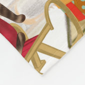 Newfoundland Dog Kerstmis Fleece Deken (Hoek)