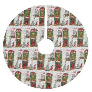 Newfoundland Dog Kerstmis Kerstboom Rok