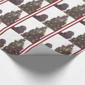 Newfoundland Dog Kerstmis Papper Cadeaupapier (Hoek)