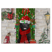 Newfoundland Dog Kerstmis Snijplank (Voorkant)
