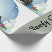 Newfoundland Dog-kerstpapier Cadeaupapier (Hoek)