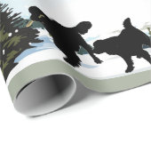 Newfoundland Dog-kerstpapier Cadeaupapier (Rol Hoek)