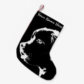 Newfoundland Dog kerststooking Dog Stockings Kleine Kerstsok (Voorkant (Hangend))