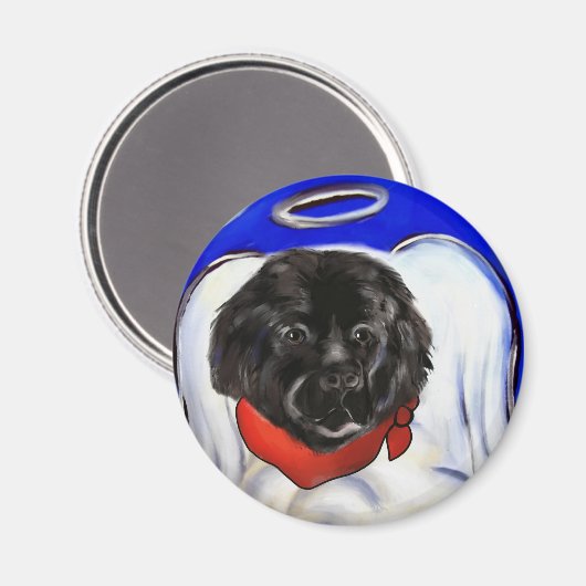Newfoundland Dog Magneet (Voorkant / Achterkant)