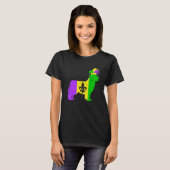 Newfoundland Dog Mardi Gras Carnivals Funny Puppy  T-shirt (Voorkant volledig)