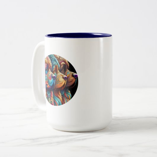 Newfoundland Dog Mokken voor thuis en reizen 3 hoo (Voorkant links)