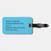 Newfoundland Dog Newfie Love Custom Bagagelabel (Achterkant horizontaal)