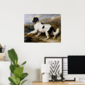 Newfoundland Dog Painting Poster (Thuiskantoor)