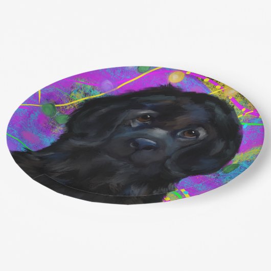 Newfoundland Dog Papieren Bordje (Gekanteld)