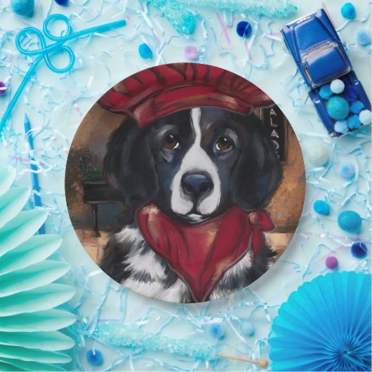 Newfoundland Dog Papieren Bordje (Feest)