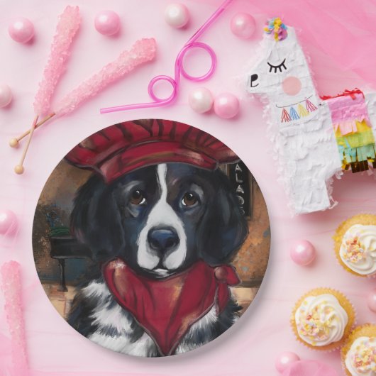 Newfoundland Dog Papieren Bordje (Feest)