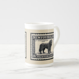 Newfoundland Dog Porselein Kop
