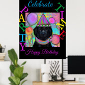 Newfoundland Dog Poster (Thuiskantoor)