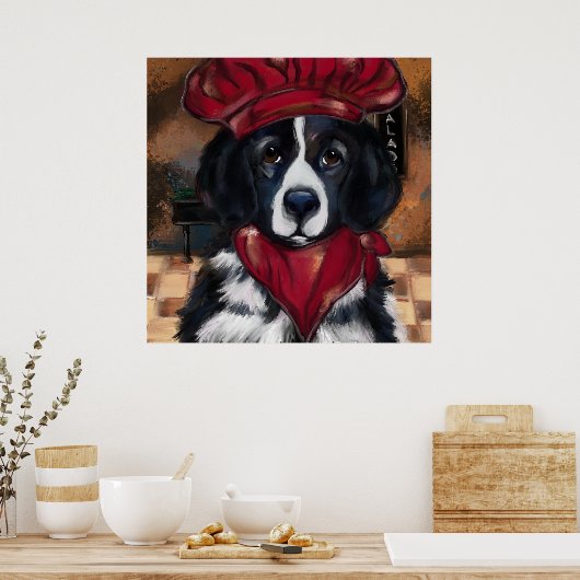 Newfoundland Dog Poster (Keuken)
