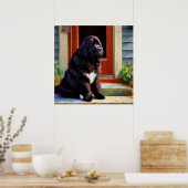 Newfoundland Dog Poster (Keuken)