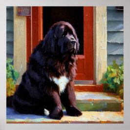 Newfoundland Dog Poster
