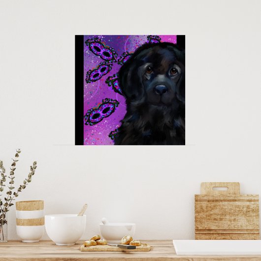 Newfoundland Dog Poster (Keuken)