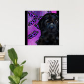 Newfoundland Dog Poster (Thuiskantoor)