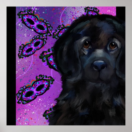 Newfoundland Dog Poster (Voorkant)