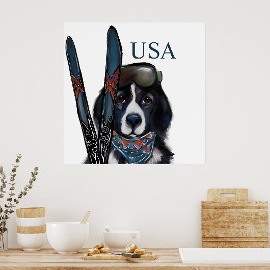NEWFOUNDLAND DOG  POSTER (Keuken)