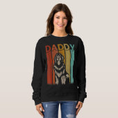 Newfoundland Dog Retro papa Graphic Fathe Trui (Voorkant volledig)