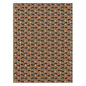 Newfoundland Dog Santa Hats Kerstfeestdag Tafelkleed (Voorkant)