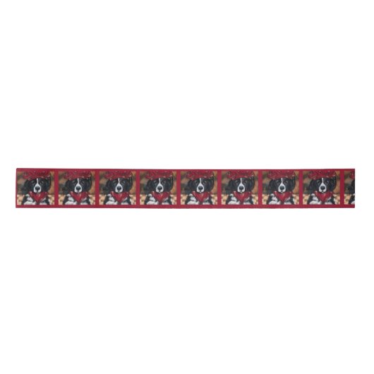 Newfoundland Dog Satijnen Lint (Voorkant)