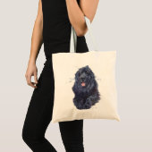 Newfoundland dog shopping canvas tas, nieuw ontwer tote bag (Voorkant (product))